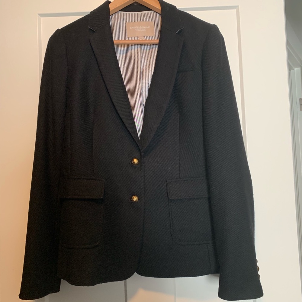 Banana Republic Black Hacking Jacket